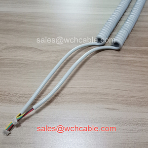 Molex Connector Terminated Curly Cord