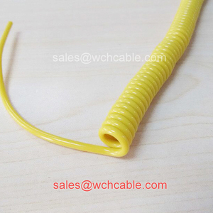Heat Resistant Thermoplastic Elastomer TPE Curly Cord