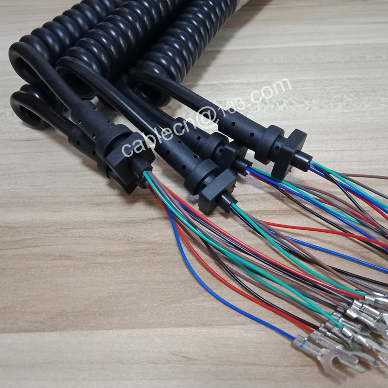 PUR Spiral Cable UL20410, UL20475, UL20968, UL21139